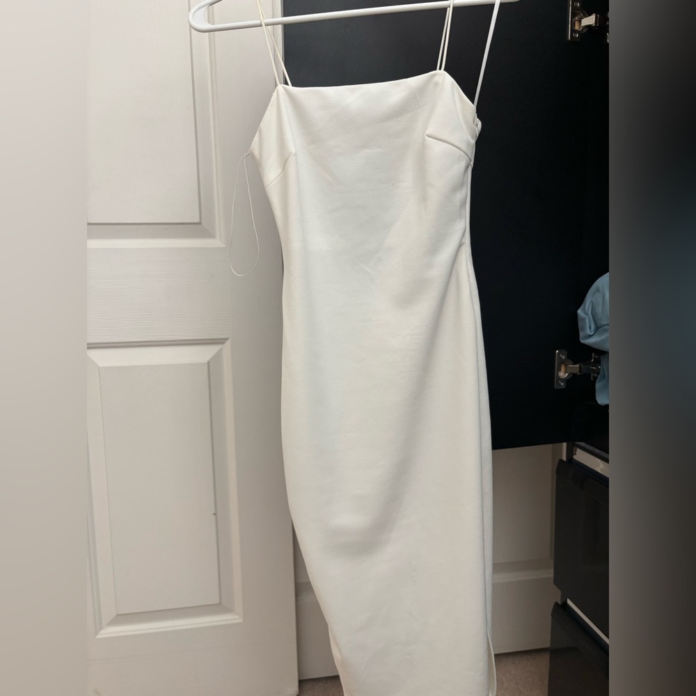 Princess Polly white midi dress